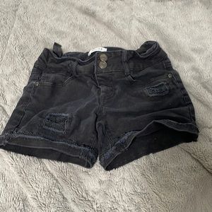 Worn a few times black shorts with some lace patterning